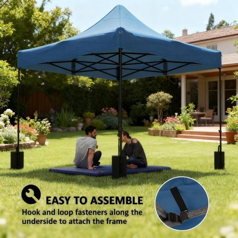 GDFStudio - Outdoor Innovative Replacement Canopy Top for Pop Up Tent with 4 Weight Bags & UV Protection Cover