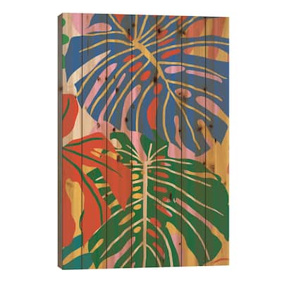 She Always Wears Neutrals But Has The Most Colorful Mind Print On Wood by 83 Oranges - Multi-Color