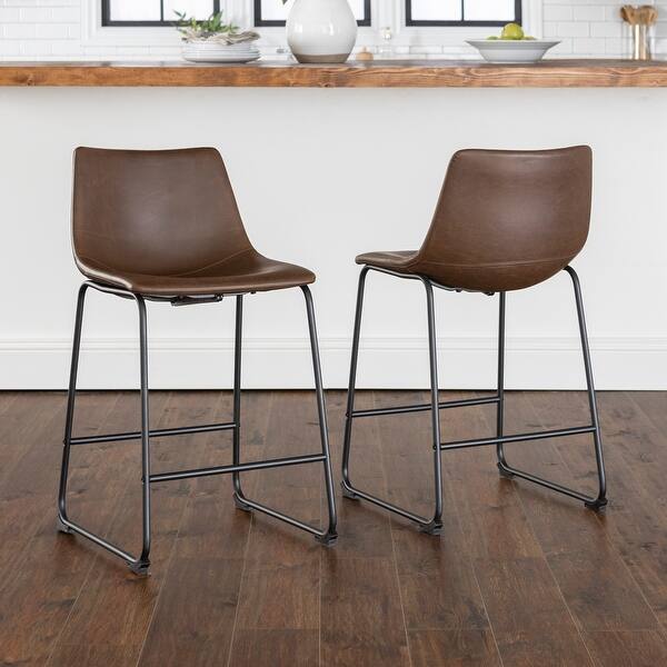 Shop Carbon Loft Prusiner Faux Leather Counter Stool Set Of 2 On Sale Overstock 11816122,Upper Canada Office Systems