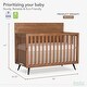 preview thumbnail 2 of 5, Evolur Stilnovo Mid Century 4-in-1 Convertible Crib