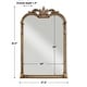 preview thumbnail 2 of 1, Uttermost Jacqueline 28"W Baroque Antiqued Arched Wall Mirror