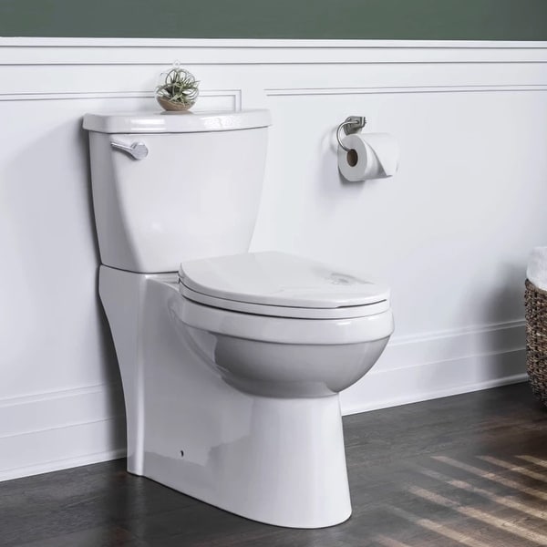 Miseno MNO490C High Efficiency 1.28 GPF Two-Piece Elongated Chair Height Toilet with Slow-Close Seat and Wax Ring Included