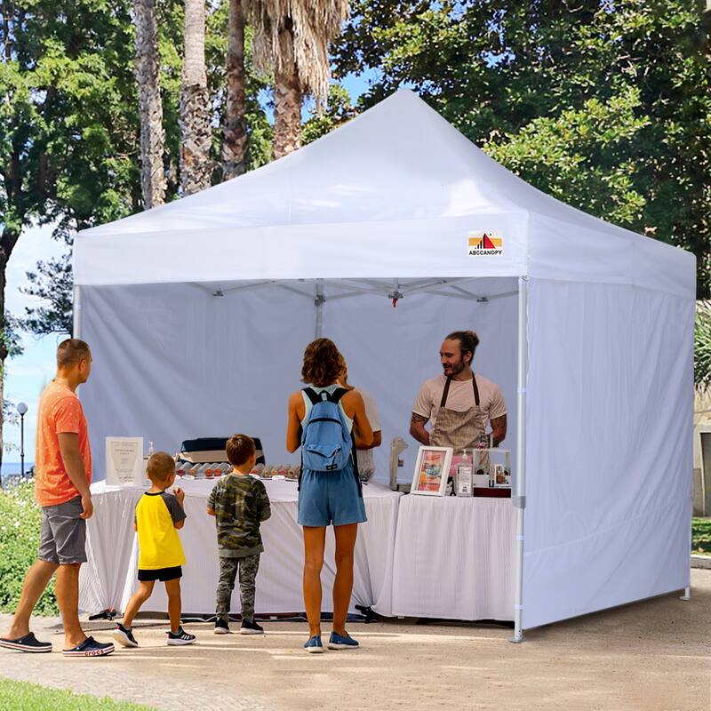 ABCCANOPY Commercial Instant Shade Metal Pop-Up Canopy - 10ftx10ft - White