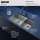 preview thumbnail 4 of 7, Karran Elite Undermount Stainless Steel 32 in. 16-Gauge Double Bowl 60/40 Kitchen Sink Kit - Silver