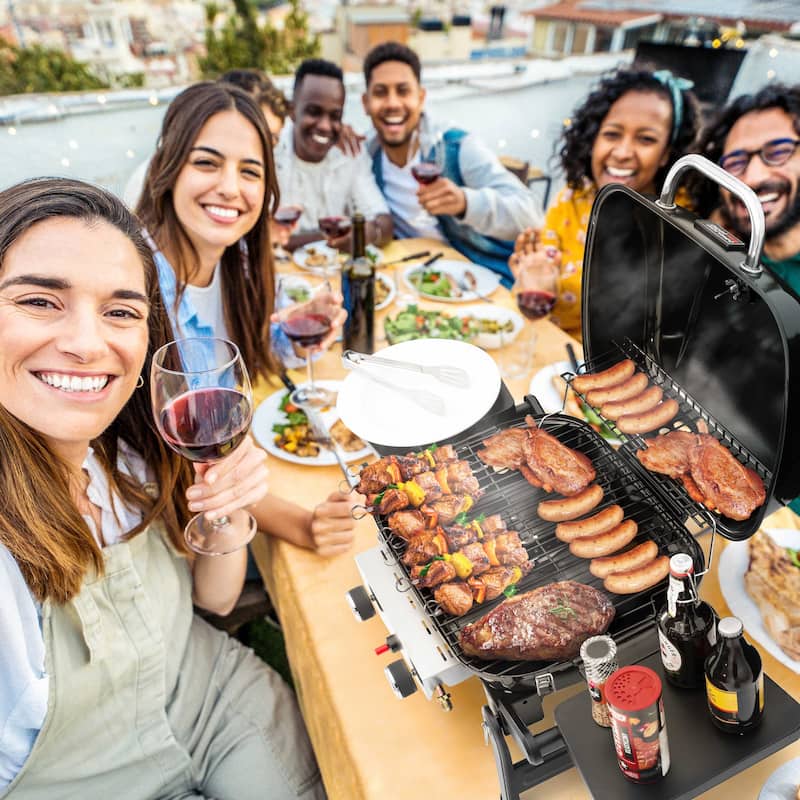 Royal Gourmet 2-Burner Portable , Black