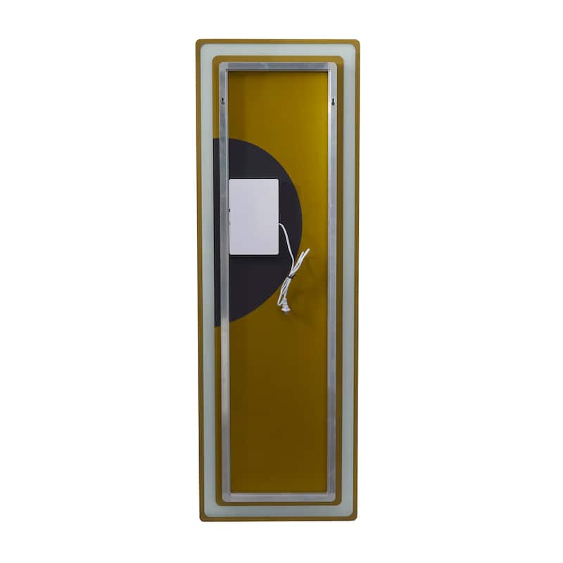 Illuminated Large Led Bathroom Wall Mirror with Mirror Defogger - 59" x 20"