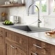 preview thumbnail 39 of 57, Karran QT-812 Top Mount 33 in. Large Single Bowl Quartz Kitchen Sink Kit