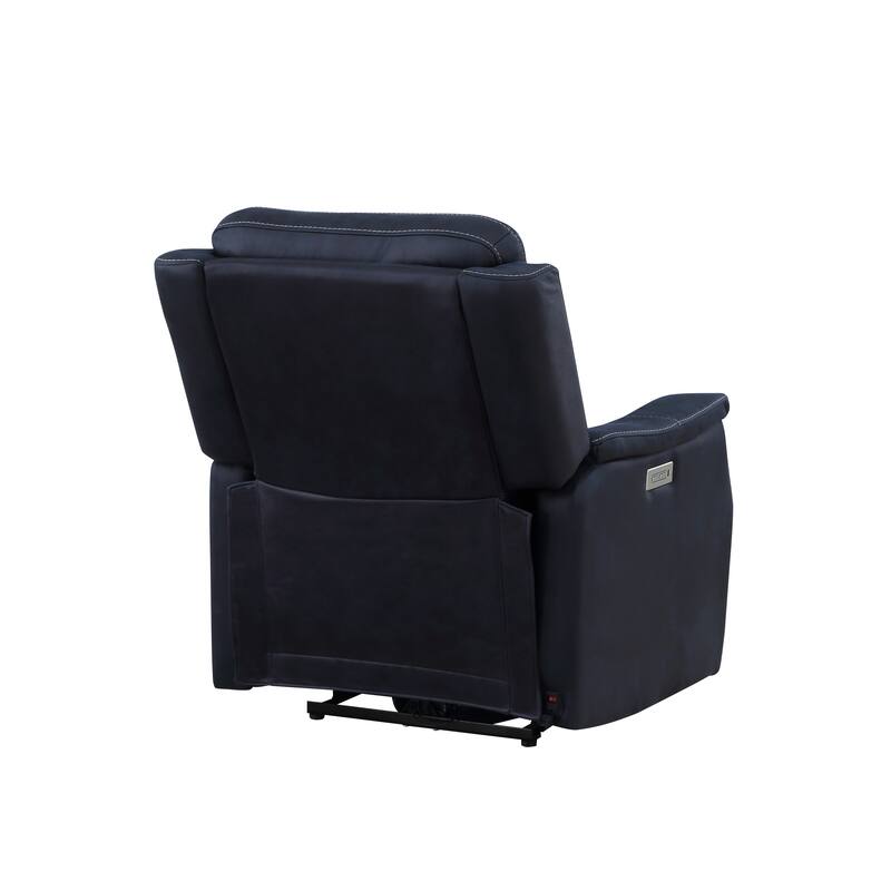 Leather Recliners Theater Seating Builtin USB Port Reclining Sofa