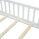 preview thumbnail 22 of 31, Twin Size Floor Platform Bed with Built-in Book Storage Rack