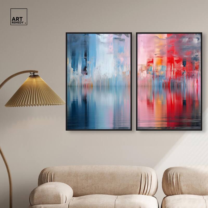 Prism on Water Canvas Set of 2 by Art Remedy
