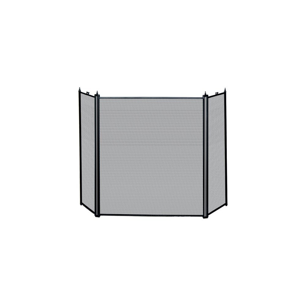 Shop Blue Rhino Uniflame 3 Fold Screen Black 3 Panel Fireplace