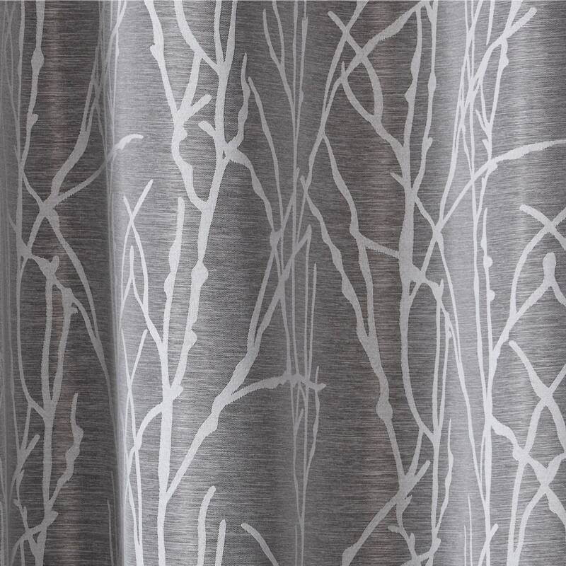 ATI Home Finesse Branch Print Grommet Top Curtain Panel Pair