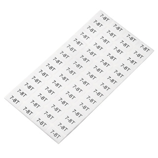 7-8T Clothes Size Sticker Label 7 to 8 Year Old Clothing Size Label ...