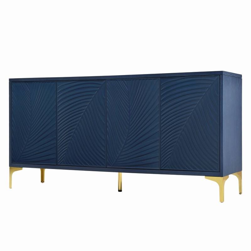 4-Door Sideboard with Adjustable Shelves,Multi-Functional Storage Cabinet for Home Organization