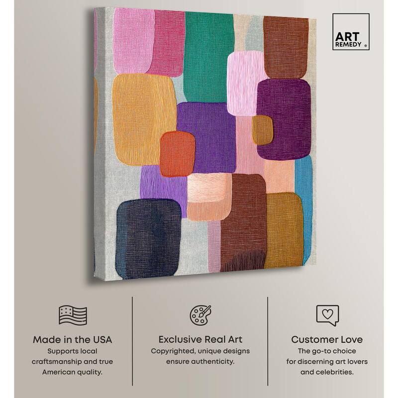 Color Block Cadence I Canvas by Art Remedy, Gallery Wrapped