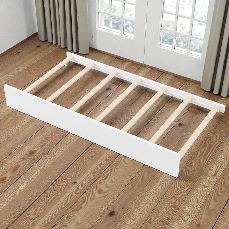 Wood Daybed with Storage Shelves, Upholstered Backrest, USB Charging Station and Trundle