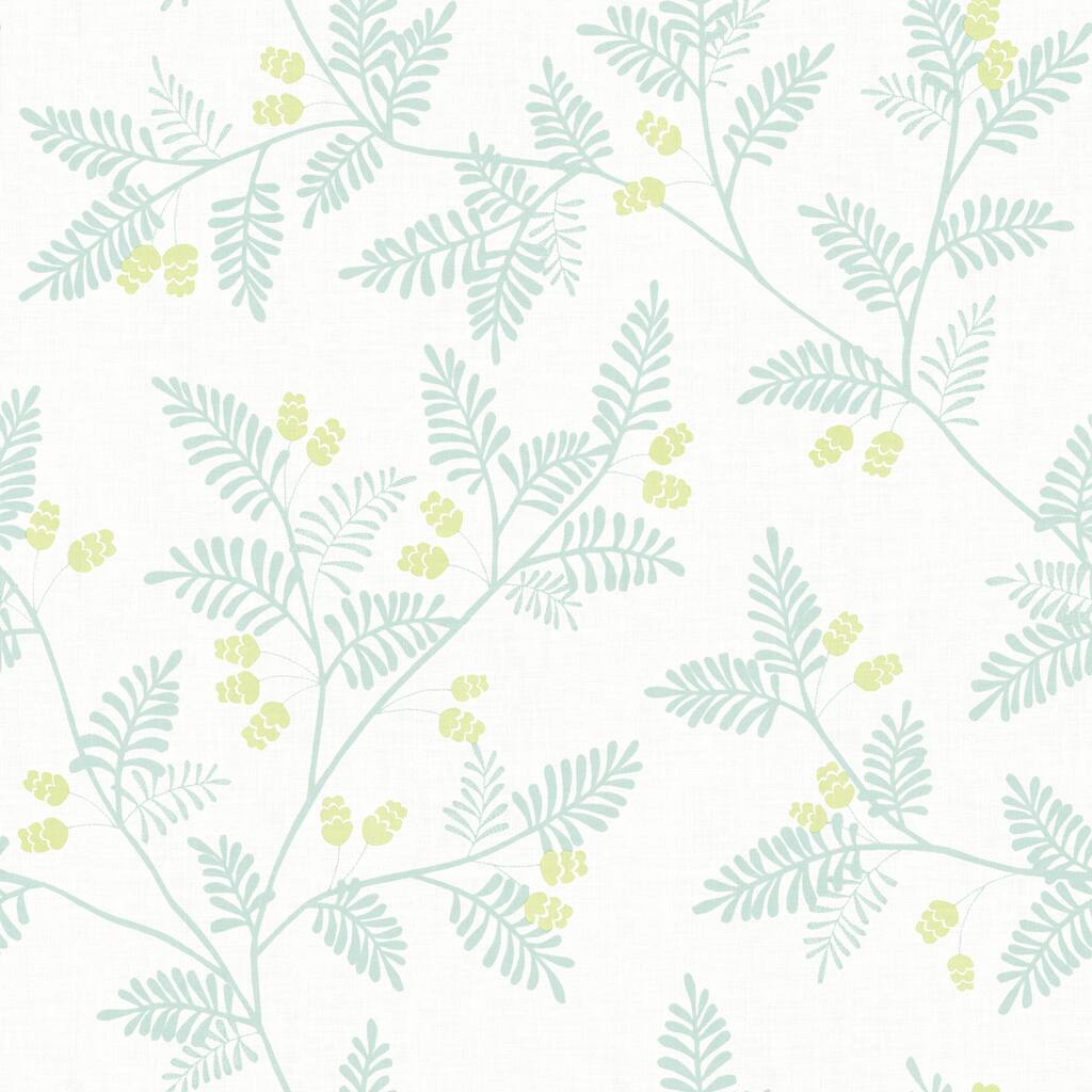A-Street Prints Ardell Seafoam Botanical Wallpaper