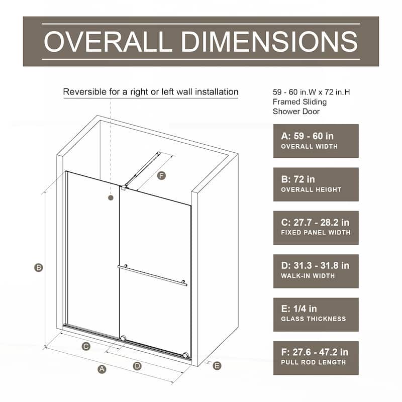 Versatile Shower Door with Advanced Construction for Stylish Bathrooms