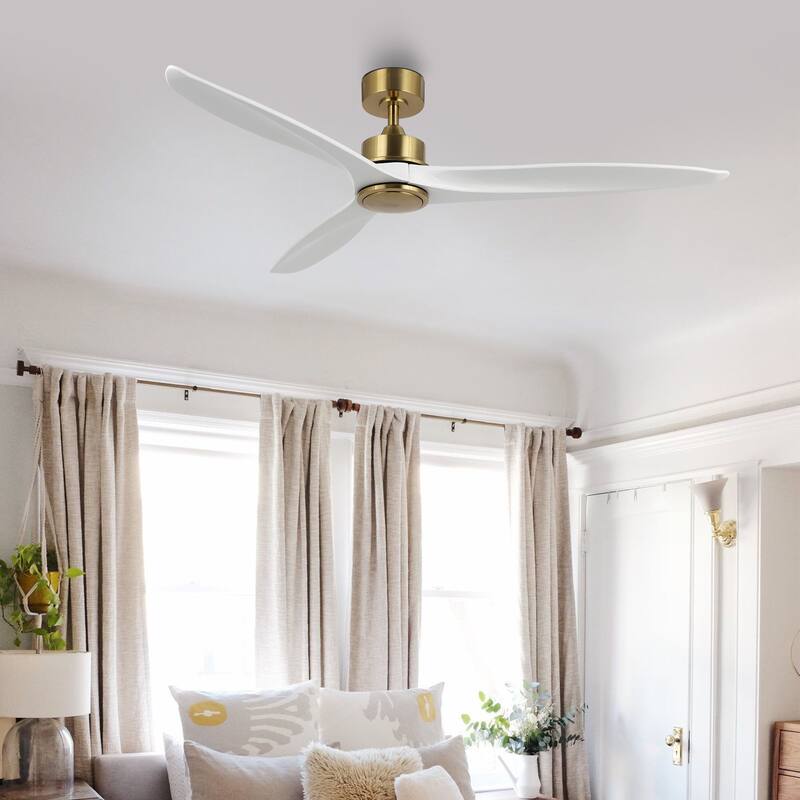 WINGBO 60" Solid Wood DC Motor Indoor Ceiling Fan with Remote Control