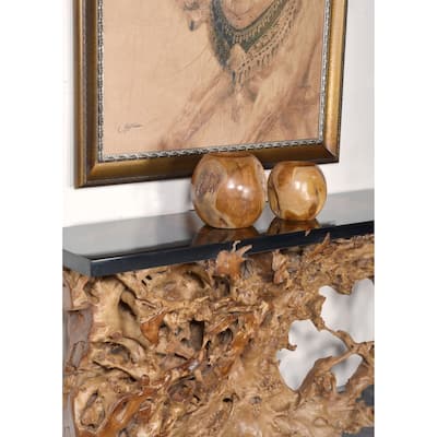 Teak Natural Vases Set of 2