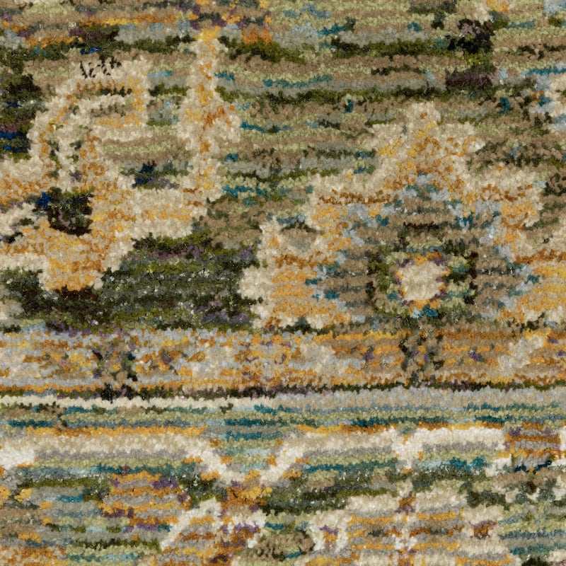 Style Haven Adalynn Bordered Traditional Green/ Gold Area Rug