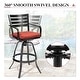 preview thumbnail 13 of 37, 3/5-Piece Outdoor Bar Stool Set Aluminum Swivel Bar Stools with Sunbrella Cushion