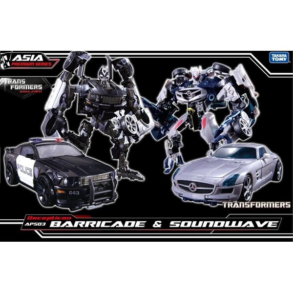 Transformers Asia Exclusive APS-03 Decepticon Barricade & Soundwave Two Pack - Multi. Opens flyout.