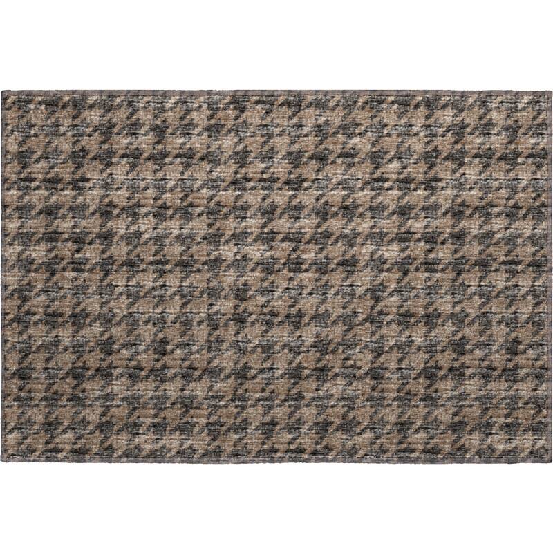 Premium Washable Super Soft Modern Houndstooth Mayfield Rug