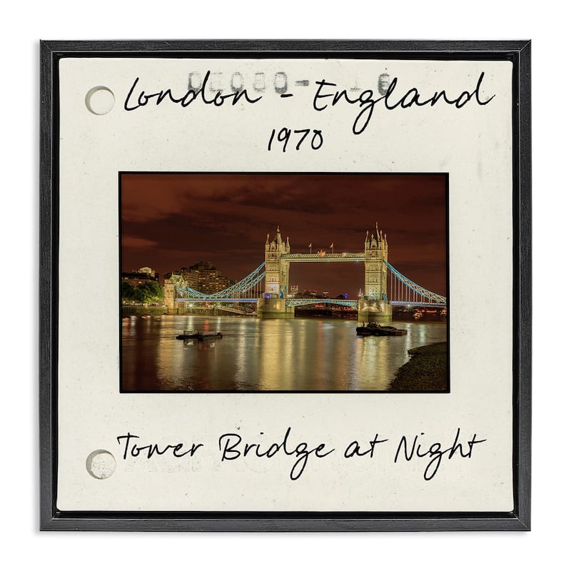 Stupell London England Travel View Framed Floater Canvas Wall Art Design By Danita Delimont - 25 x 25 - Black