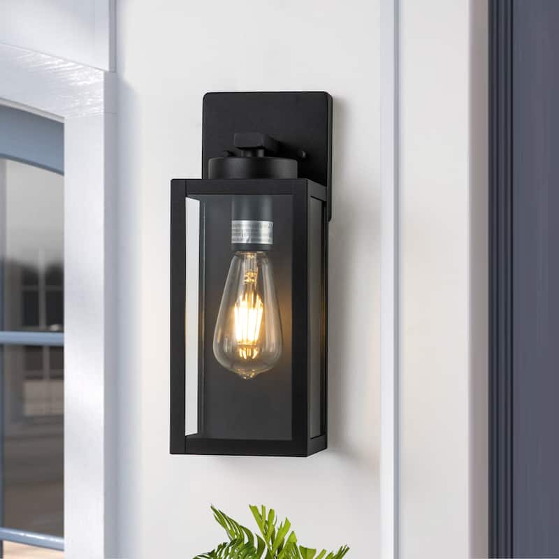 C Cattleya 2-Pack Matte Black Exterior Light Fixture