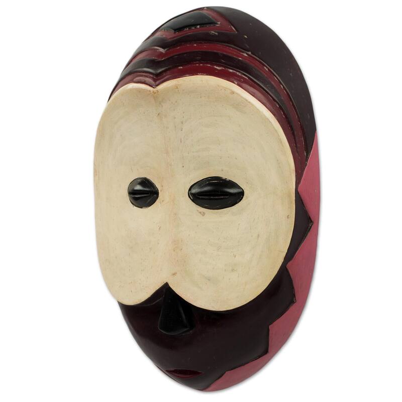 Novica Handmade Mumuye Pride African Wood Mask
