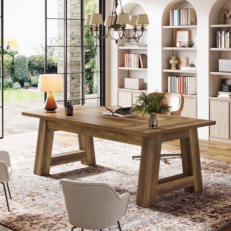 Large Office Computer Desk, 70.8" Executive Desk, Modern Workstation Writing Table