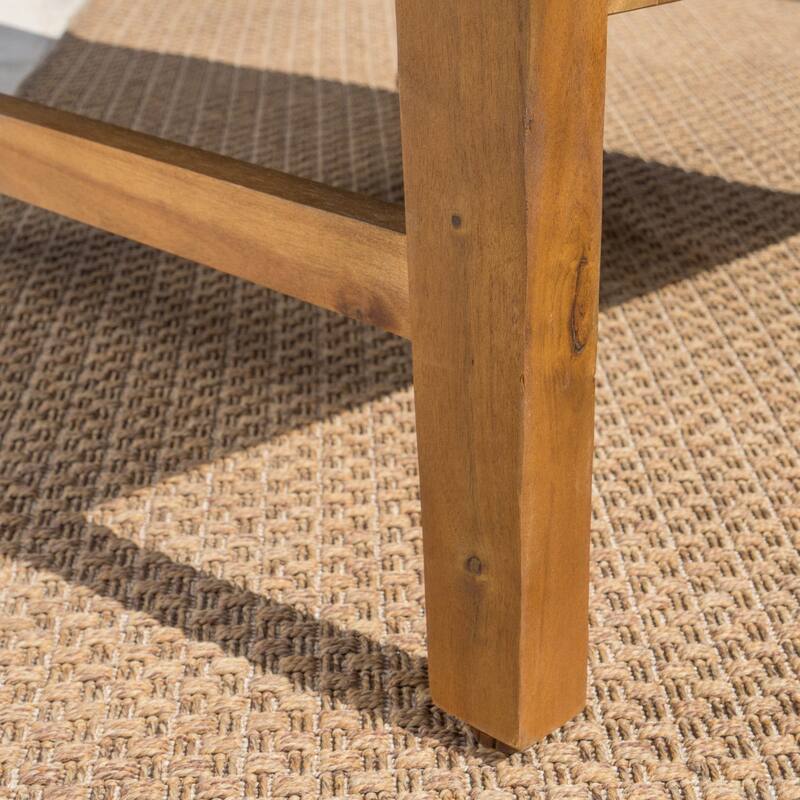 Perla Outdoor Acacia Wood Club Chair (Set of 2) by Christopher Knight Home