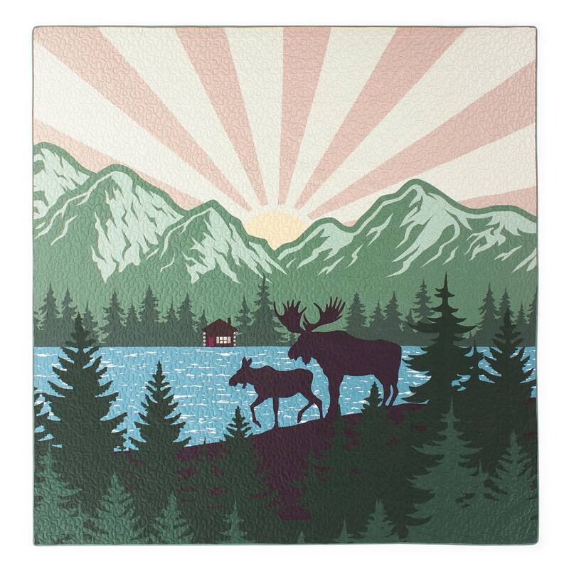 Donna Sharp Moose Retreat UCC 3PC Quilt Set