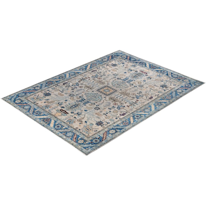 Serapi One-of-a-Kind Hand-Knotted Area Rug - Gray - 8' 10" x 11' 9"