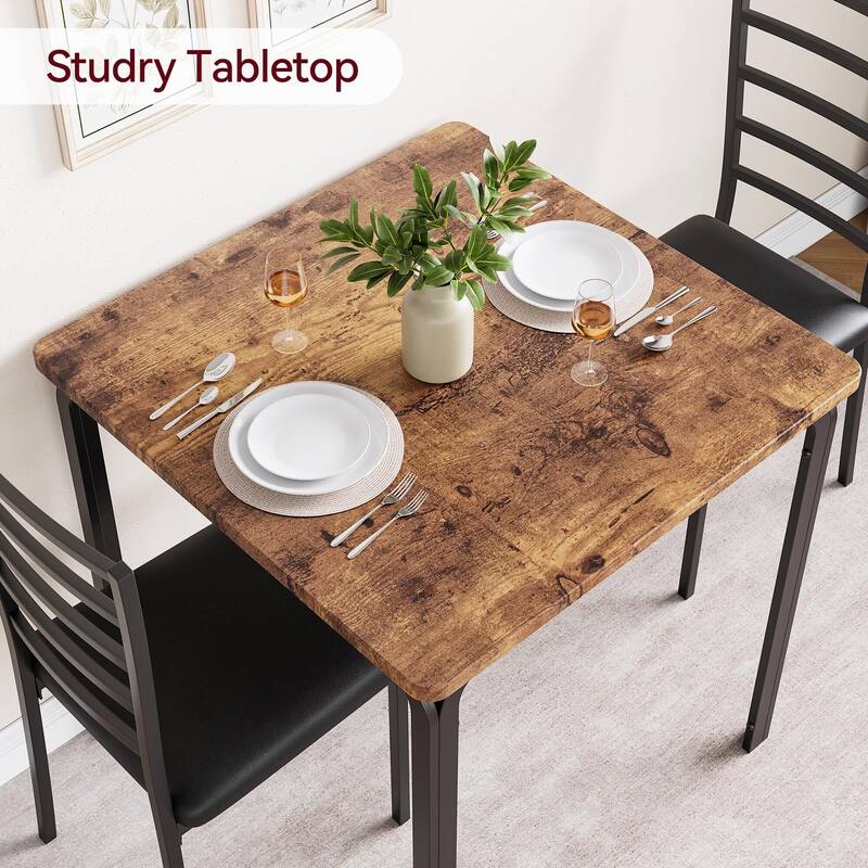  Dining Table for 2, Small Table and Chairs Set of 2