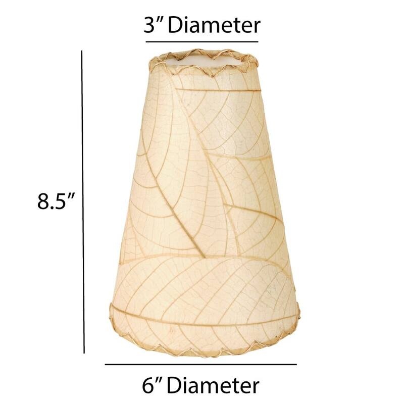 Gecko Wall Lamp Combo, Cocoa Leaves Shade, 16 x 7 x 24 in. - 16 x 7 x 24