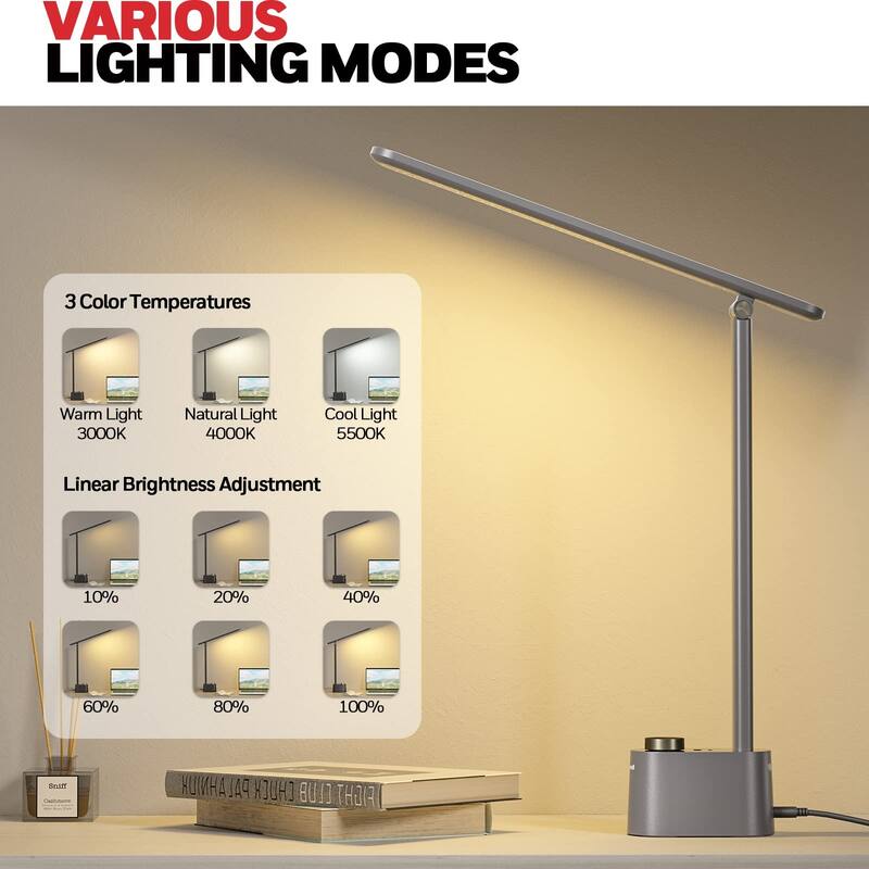 Honeywell LED Foldable Desk Lamp Dimmable Eye Caring Desk Light