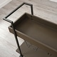 preview thumbnail 13 of 21, FirsTime & Co. Factory Row Industrial Farmhouse Wheeled Bar Cart