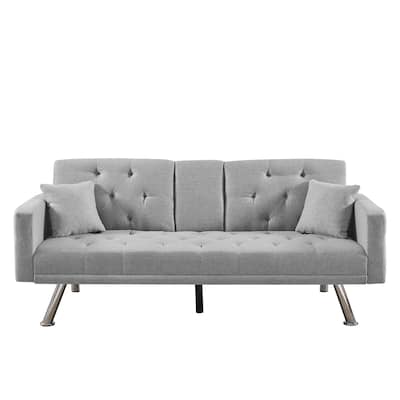 Linen Convertible Sofa