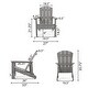 preview thumbnail 31 of 35, Culver Outdoor Faux Wood Adirondack Chair by Christopher Knight Home
