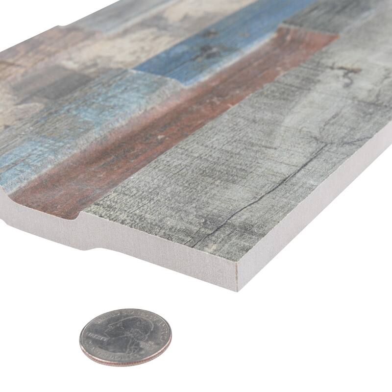 Merola Tile Coleur Tikal Mix 6-1/2" x 20-3/8" Ceramic Wall Tile