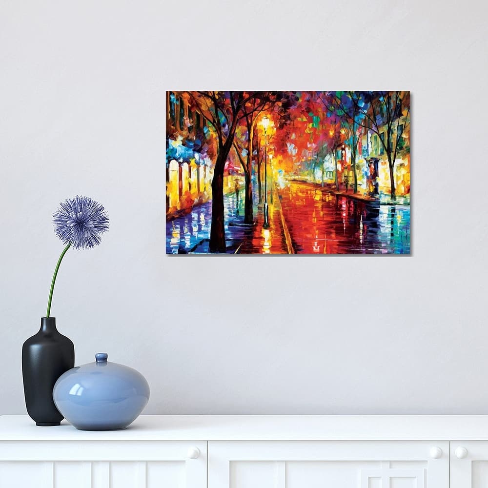 iCanvas "Street Of The Old Town" by Leonid Afremov Canvas Print