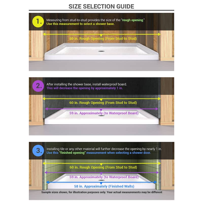 DreamLine Elegance 46-48 in. W x 72 in. H Frameless Pivot Shower Door - 46" - 48" W