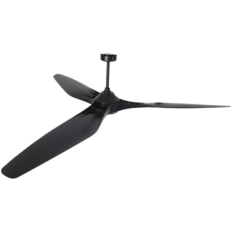 100" Industrial Black Extra Larger Propeller ABS 3-blade Outdoor Ceiling Fan without Light