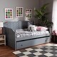 preview thumbnail 10 of 18, Millie Cottage Farmhouse Full Size Daybed with Twin Size Trundle