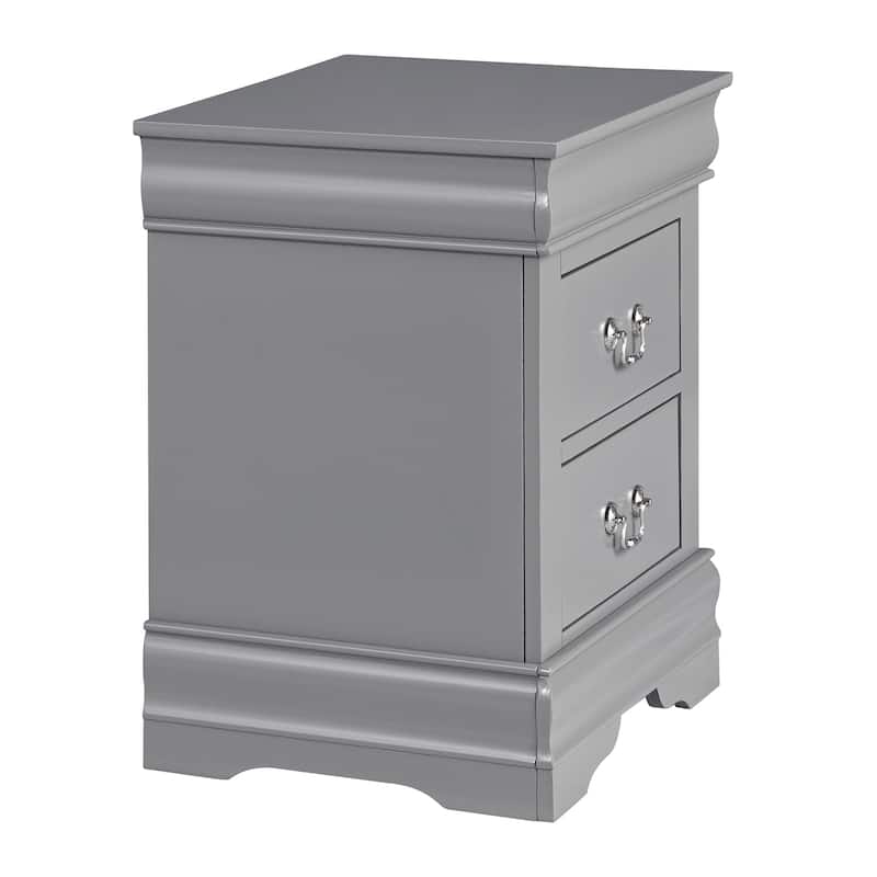 Modern Grey 2 - Drawer Nightstand