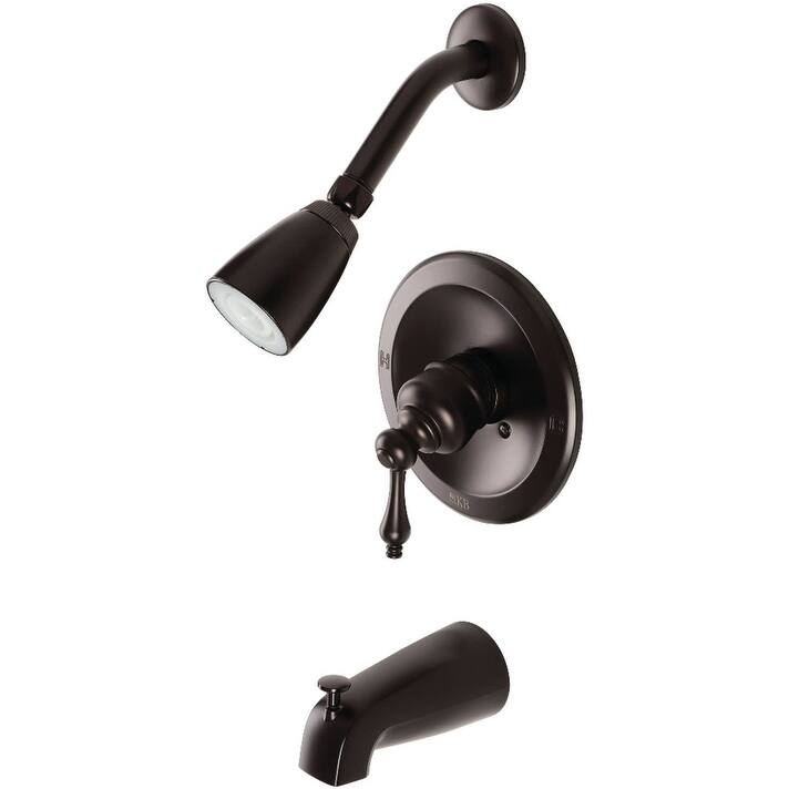 Kingston Brass Tub and Shower Trim Package with 1.8 GPM Single