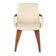 preview thumbnail 19 of 52, Carson Carrington Pugo Mid-Century Modern Chair Walnut Finish Cream