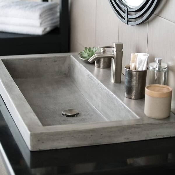 Shop Native Trails Nsl3619 X Trough 36 Rectangular Nativestone